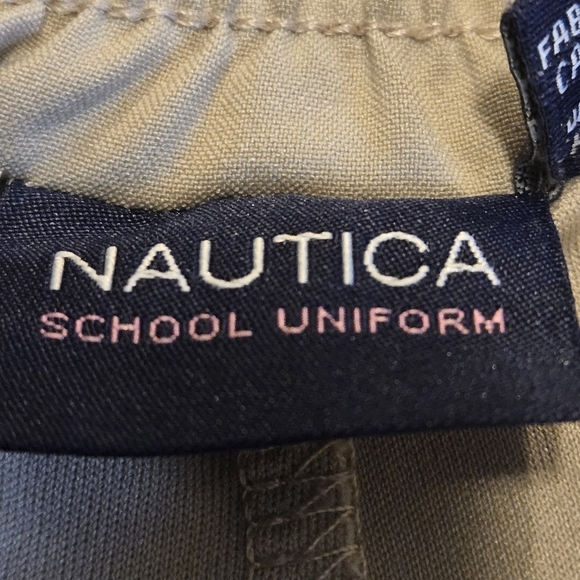 Nautica Girls 12R School Uniform Pull-on Scooter Skirt Undershorts Poplin Style - Picture 3 of 11